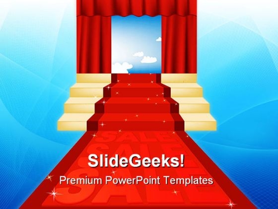 Sale Red Carpet Business PowerPoint Themes And PowerPoint Slides 0411