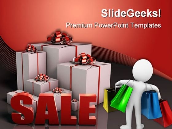 Sale Sign With Gift Boxes Shopping Lifestyle PowerPoint Themes And PowerPoint Slides 0511 Sale Sign With Gift Boxes Shopping Lifestyle PowerPoint Themes And PowerPoint Slides 0511