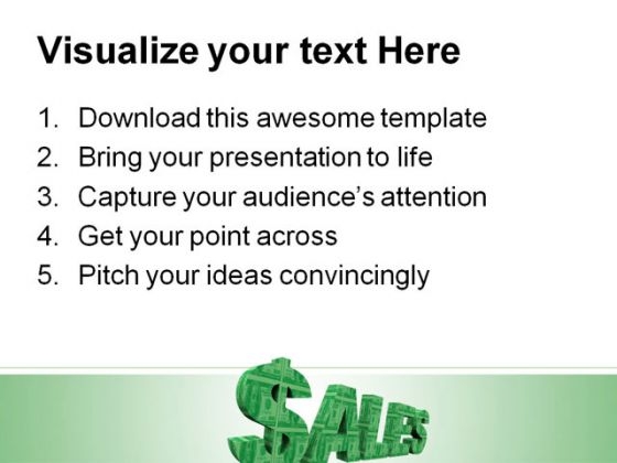 Sales Money Business PowerPoint Template 0610 captivating customizable
