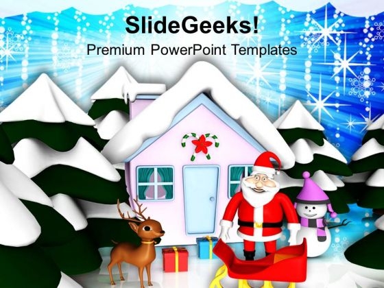 Santa Claus And Sleigh Christmas Theme PowerPoint Templates Ppt Backgrounds For Slides 1212 Santa Claus And Sleigh Christmas Theme PowerPoint Templates Ppt Backgrounds For Slides 1212