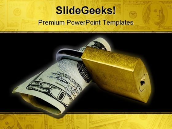 Save Money Security PowerPoint Template 0810 Save Money Security PowerPoint Template 0810