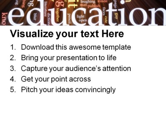 School Education PowerPoint Template 0810 appealing pre designed