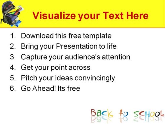 Back to School Children PowerPoint Template professional idea