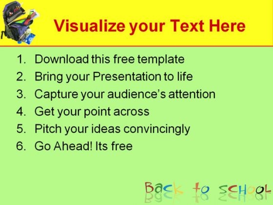 Back to School Children PowerPoint Template designed idea