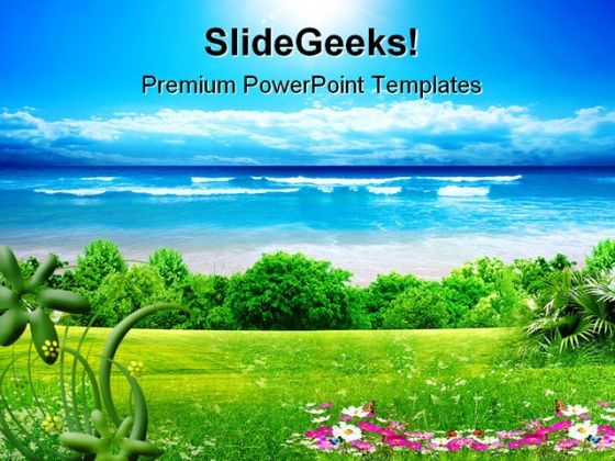 Sea Nature Background PowerPoint Themes And PowerPoint Slides 0711
