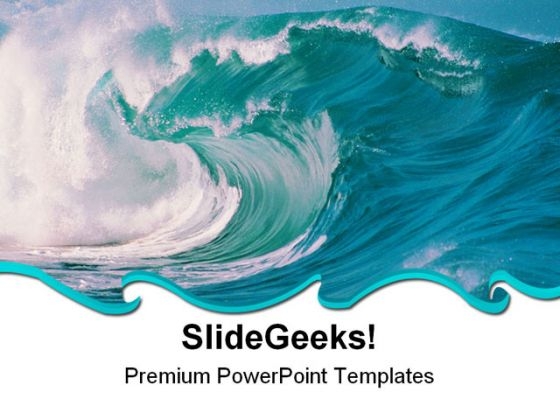 Sea With Waves Nature PowerPoint Themes And PowerPoint Slides 0711