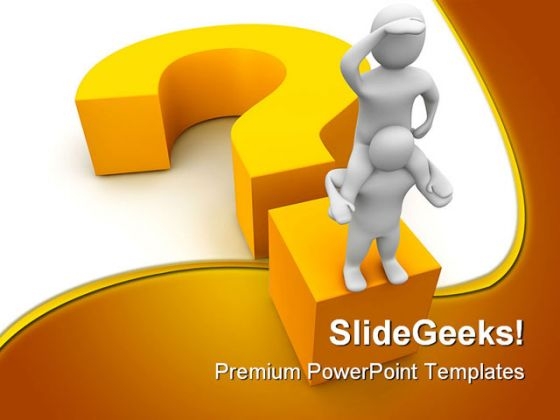 Searching Answer Metaphor PowerPoint Background And Template 1210 Searching Answer Metaphor PowerPoint Background And Template 1210