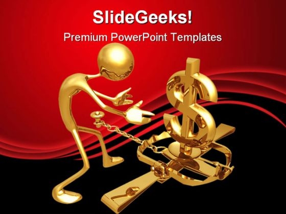 Secure Dollar Finance PowerPoint Themes And PowerPoint Slides 0811