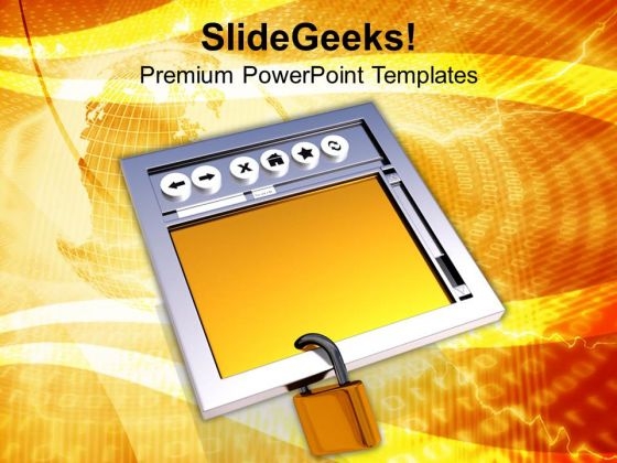 Secure Internet Browser Internet PowerPoint Templates Ppt Backgrounds For Slides 0113 Secure Internet Browser Internet PowerPoint Templates Ppt Backgrounds For Slides 0113