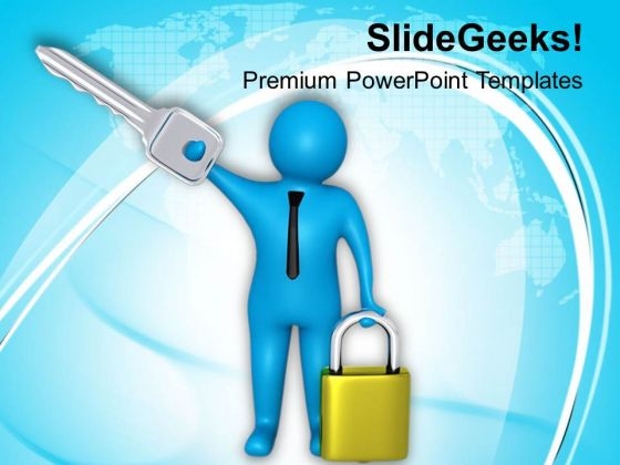 Secure Solutions Key And Lock PowerPoint Templates Ppt Backgrounds For Slides 0813 Secure Solutions Key And Lock PowerPoint Templates Ppt Backgrounds For Slides 0813