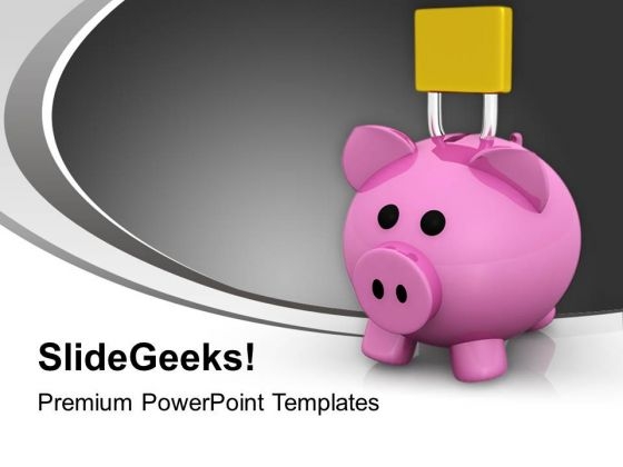 Secured Piggy Bank Finance PowerPoint Templates Ppt Backgrounds For Slides 1212 Secured Piggy Bank Finance PowerPoint Templates Ppt Backgrounds For Slides 1212
