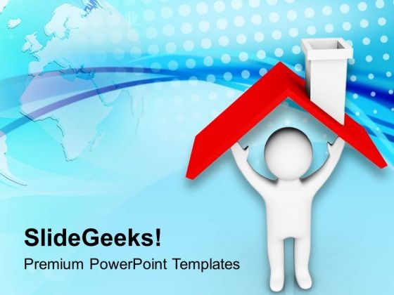 Secured Under The House PowerPoint Templates Ppt Backgrounds For Slides 0713 Secured Under The House PowerPoint Templates Ppt Backgrounds For Slides 0713