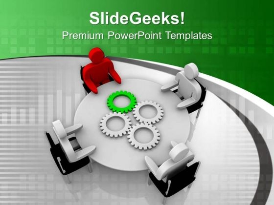 See All The Gear Ideas In Team Meeting PowerPoint Templates Ppt Backgrounds For Slides 0713