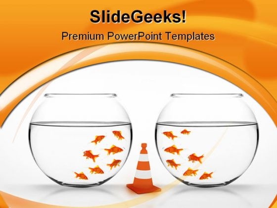 Separation Between Animal PowerPoint Template 0810 Separation Between Animal PowerPoint Template 0810