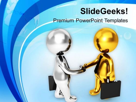 Shake Hands With Right Customer PowerPoint Templates Ppt Backgrounds For Slides 0613