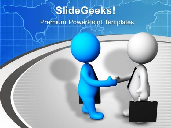 Shaking Hands With Client Is Important PowerPoint Templates Ppt Backgrounds For Slides 0713