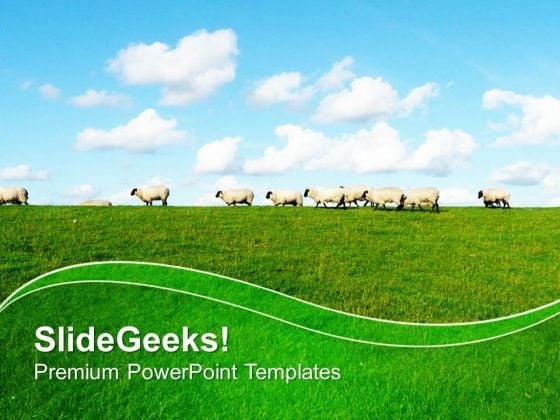 Sheep With Sky Background PowerPoint Templates Ppt Backgrounds For Slides 0613 Sheep With Sky Background PowerPoint Templates Ppt Backgrounds For Slides 0613