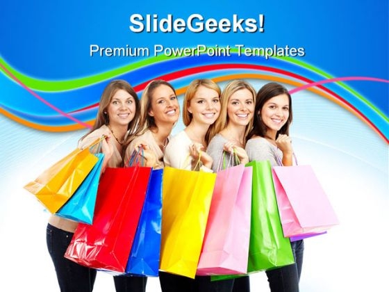 Shopping Women Sales PowerPoint Themes And PowerPoint Slides 0311