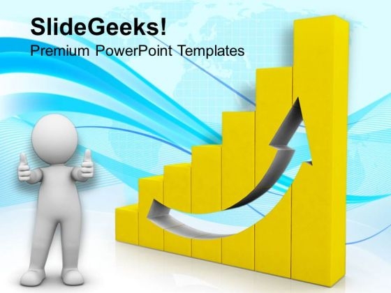 Show The Growth Arrow PowerPoint Templates Ppt Backgrounds For Slides 0813 Show The Growth Arrow PowerPoint Templates Ppt Backgrounds For Slides 0813