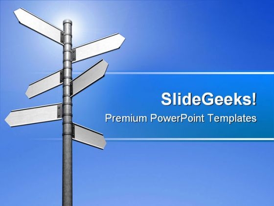 Signpost Path Symbol PowerPoint Templates And PowerPoint Backgrounds 0811