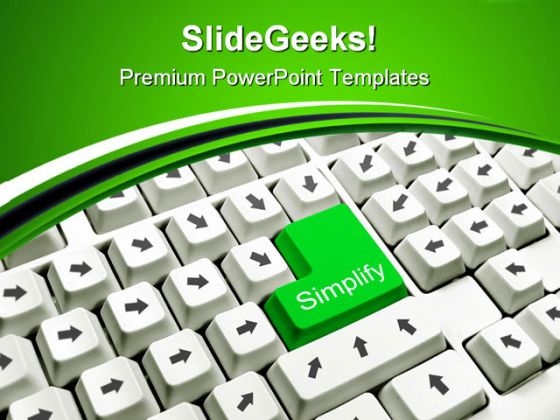 Simplify Concept Computer PowerPoint Themes And PowerPoint Slides 0711
