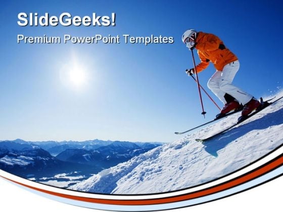 Skier In Mountain Holidays PowerPoint Templates And PowerPoint Backgrounds 0611 Skier In Mountain Holidays PowerPoint Templates And PowerPoint Backgrounds 0611
