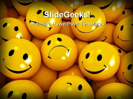 Smile Emotions Shapes PowerPoint Template 0910 Smile Emotions Shapes PowerPoint Template 0910