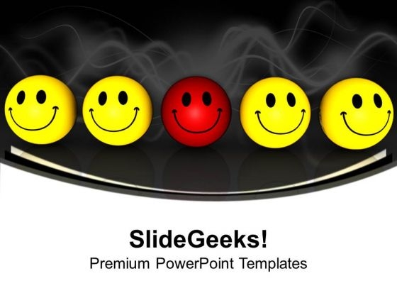 Smiley Team With Leader Teamwork PowerPoint Templates And PowerPoint Themes 1112 Smiley Team With Leader Teamwork PowerPoint Templates And PowerPoint Themes 1112