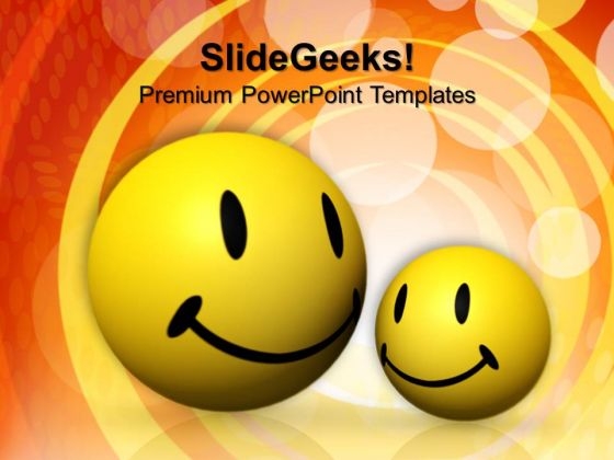 Smiling Emoticons Friendship PowerPoint Templates And PowerPoint Themes 0812