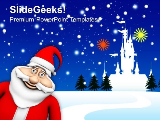 Smiling Santa Holidays PowerPoint Templates Ppt Backgrounds For Slides 1212 Smiling Santa Holidays PowerPoint Templates Ppt Backgrounds For Slides 1212