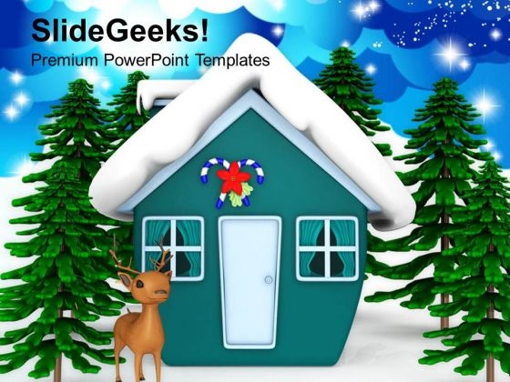 Snow Background With Reindeer Events PowerPoint Templates Ppt Backgrounds For Slides 1212 Snow Background With Reindeer Events PowerPoint Templates Ppt Backgrounds For Slides 1212
