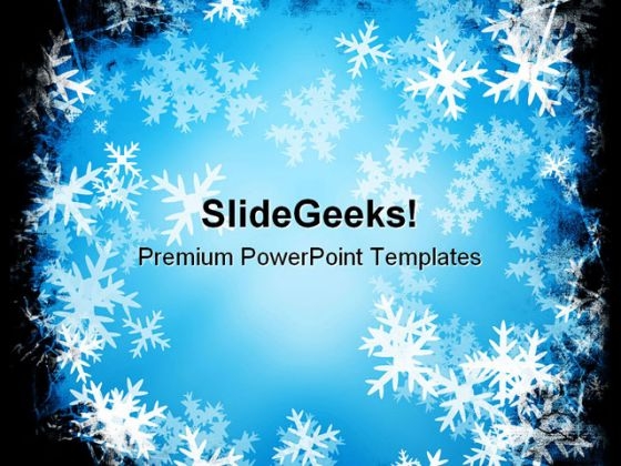Snowflakes Christmas PowerPoint Templates And PowerPoint Backgrounds 0711