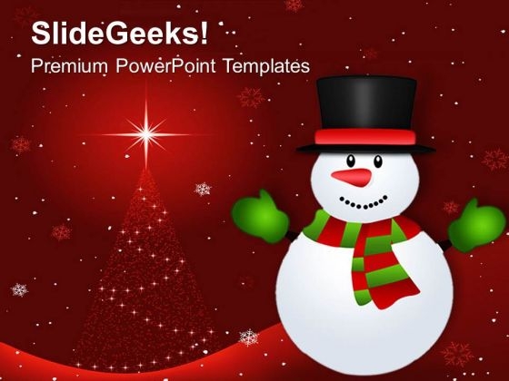 Snowman Winter Background Holidays PowerPoint Templates Ppt Backgrounds For Slides 1112 Snowman Winter Background Holidays PowerPoint Templates Ppt Backgrounds For Slides 1112