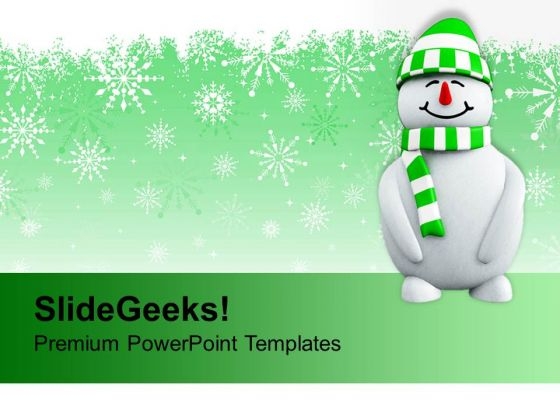 Snowman With Christmas Background Holidays PowerPoint Templates Ppt Backgrounds For Slides 1112 Snowman With Christmas Background Holidays PowerPoint Templates Ppt Backgrounds For Slides 1112