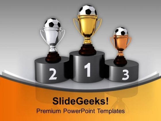Soccer Trophies On Podium Competition PowerPoint Templates Ppt Background For Slides 1112 Soccer Trophies On Podium Competition PowerPoint Templates Ppt Background For Slides 1112
