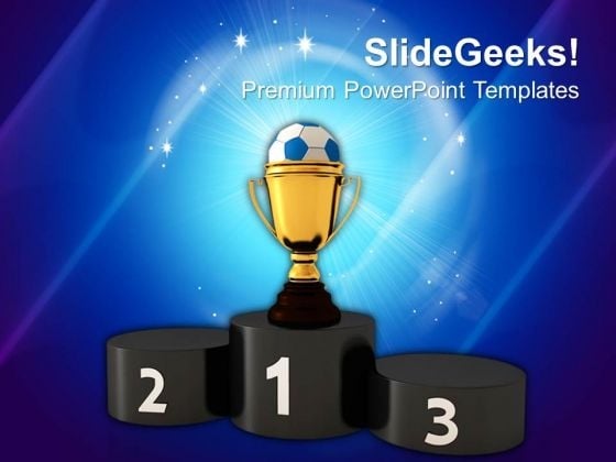 Soccer Trophy And Podium Competition PowerPoint Templates And PowerPoint Themes 1012 Soccer Trophy And Podium Competition PowerPoint Templates And PowerPoint Themes 1012
