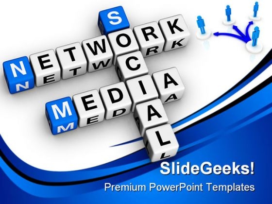 Social Media Network People PowerPoint Template 1110 Social Media Network People PowerPoint Template 1110