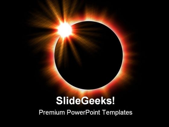 Solar Eclipse Earth PowerPoint Template 0610 Solar Eclipse Earth PowerPoint Template 0610