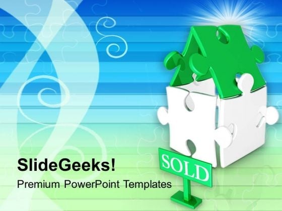 Sold Home Real Estate PowerPoint Templates Ppt Backgrounds For Slides 0213 Sold Home Real Estate PowerPoint Templates Ppt Backgrounds For Slides 0213