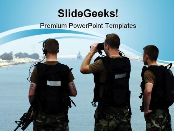 Soldiers On Watch Security PowerPoint Themes And PowerPoint Slides 0811 Soldiers On Watch Security PowerPoint Themes And PowerPoint Slides 0811