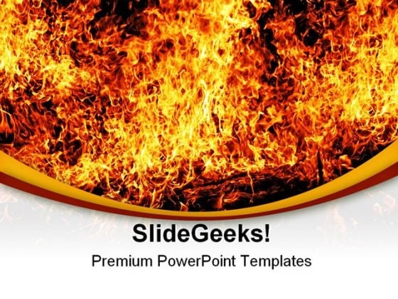 Solid Fire Religion PowerPoint Templates And PowerPoint Backgrounds 0411 -  PowerPoint Templates