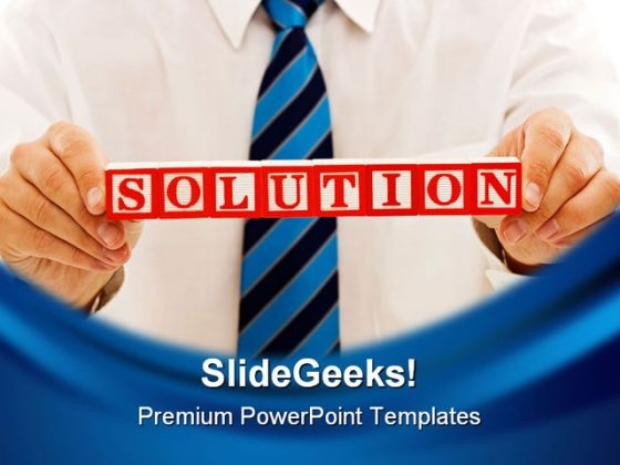 Solution Business PowerPoint Template 0810 Solution Business PowerPoint Template 0810
