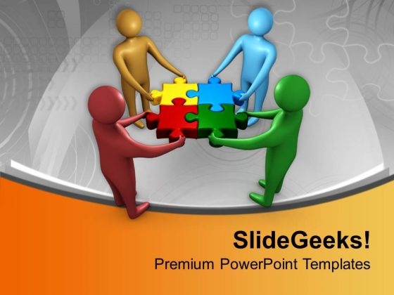 Solution Can Be Find With Team Efforts PowerPoint Templates Ppt Backgrounds For Slides 0513 Solution Can Be Find With Team Efforts PowerPoint Templates Ppt Backgrounds For Slides 0513