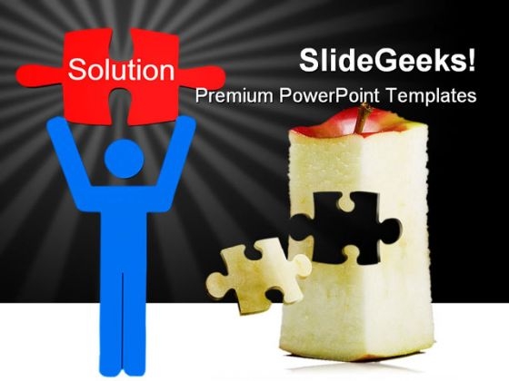 Solution Concept With Puzzle Business PowerPoint Backgrounds And Templates 1210 Solution Concept With Puzzle Business PowerPoint Backgrounds And Templates 1210