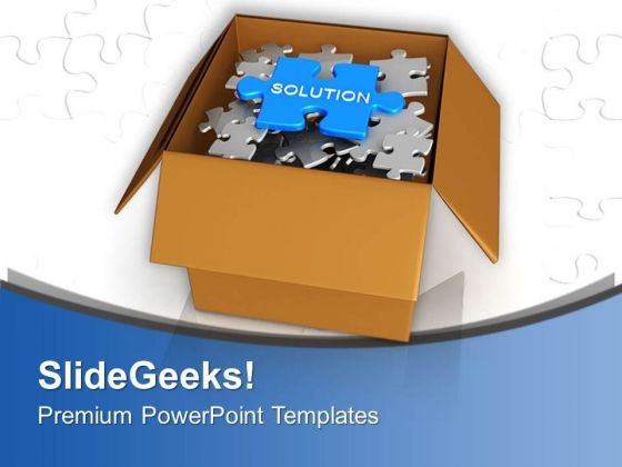 Solution In Carton Box Business PowerPoint Templates Ppt Backgrounds For Slides 0313 Solution In Carton Box Business PowerPoint Templates Ppt Backgrounds For Slides 0313
