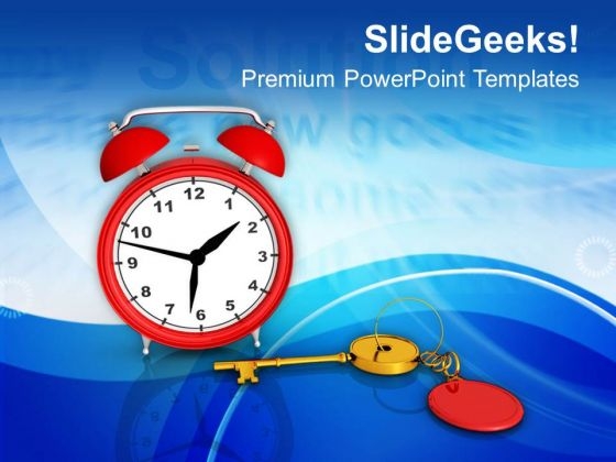 Solution Key Alarm Clock Time Management PowerPoint Templates Ppt Backgrounds For Slides 0413 Solution Key Alarm Clock Time Management PowerPoint Templates Ppt Backgrounds For Slides 0413