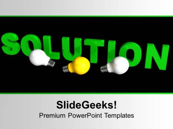 Solution With Light Bulbs Business PowerPoint Templates Ppt Background For Slides 1112 Solution With Light Bulbs Business PowerPoint Templates Ppt Background For Slides 1112