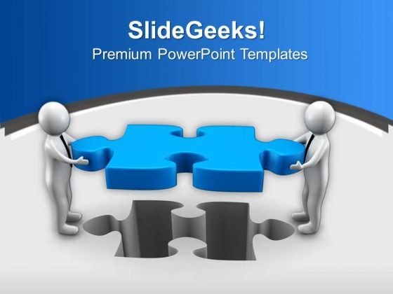Solve Puzzle With Team Work PowerPoint Templates Ppt Backgrounds For Slides 0813 Solve Puzzle With Team Work PowerPoint Templates Ppt Backgrounds For Slides 0813