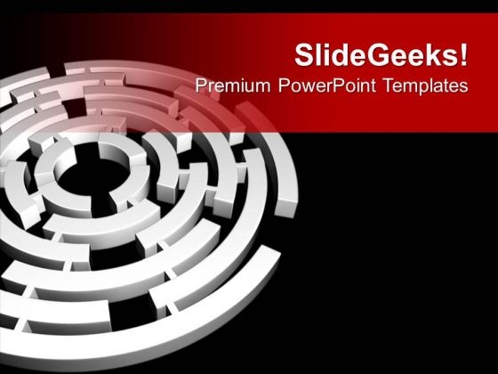 Solve The Maze Of Business PowerPoint Templates Ppt Backgrounds For Slides 0813