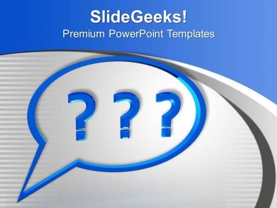 Solve The Questions PowerPoint Templates Ppt Backgrounds For Slides 0613